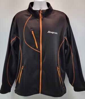 G) Snap-On Men Lethal Jacket By Choko Authentics 2XL Black Softshell Full Zip